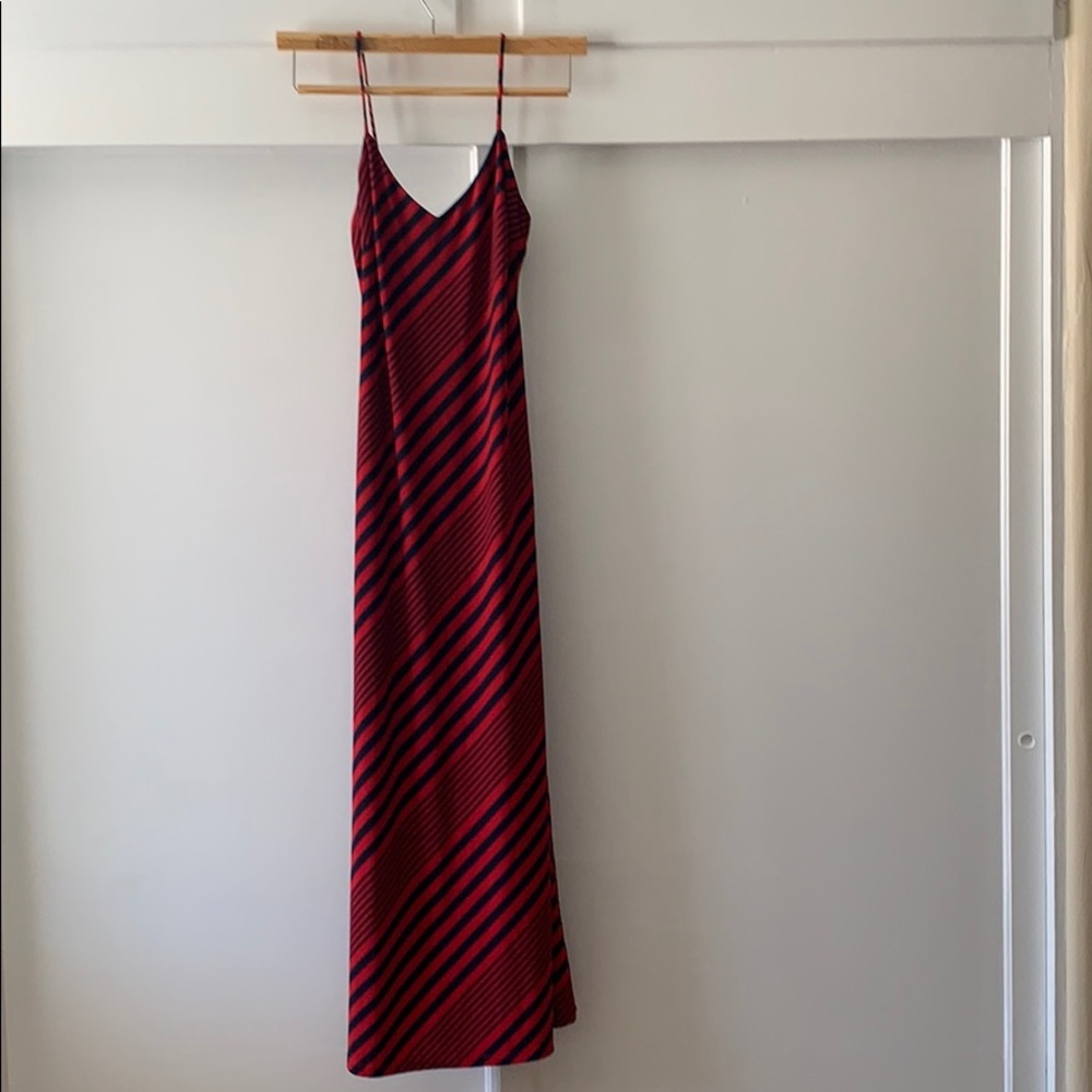 Ralph Lauren Blue/red maxi dress